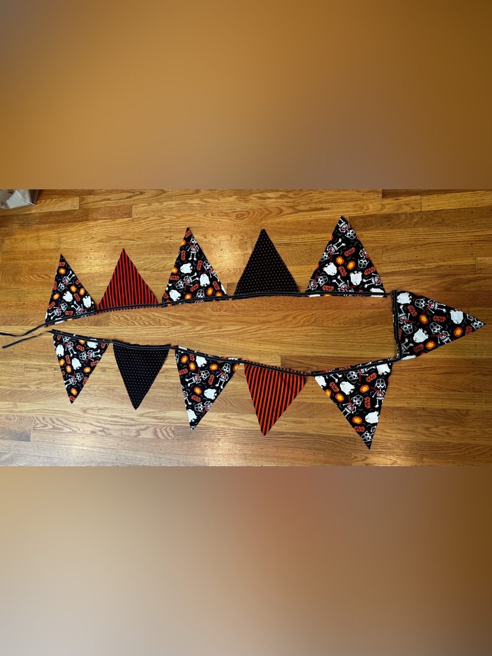 Halloween Star Wars Fabric Garland - Black & Orange - 11ft